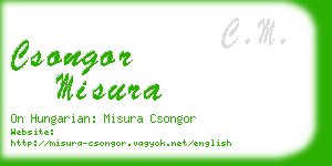 csongor misura business card